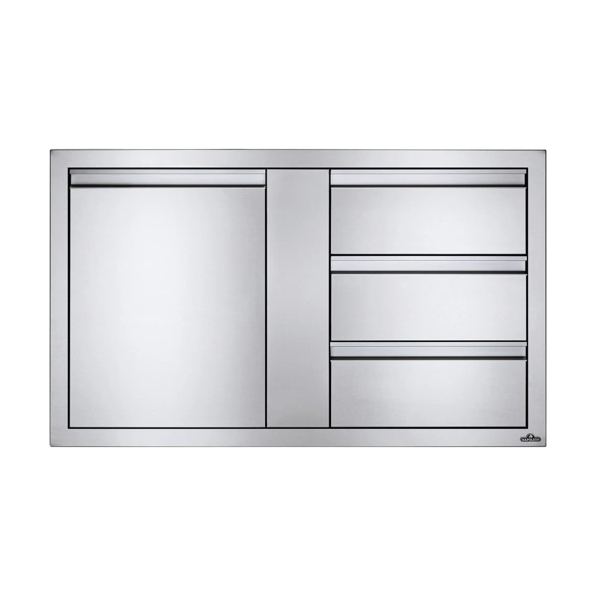 Napoleon 42" X 24" Large Single Door & Triple Drawer