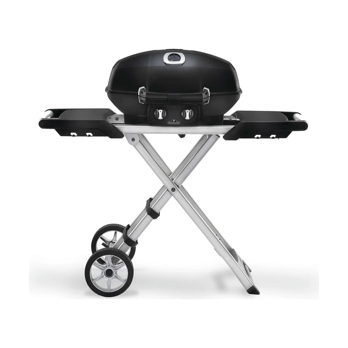 Napoleon TravelQ™ PRO285X Portable Propane Gas Grill with Scissor Cart, Black