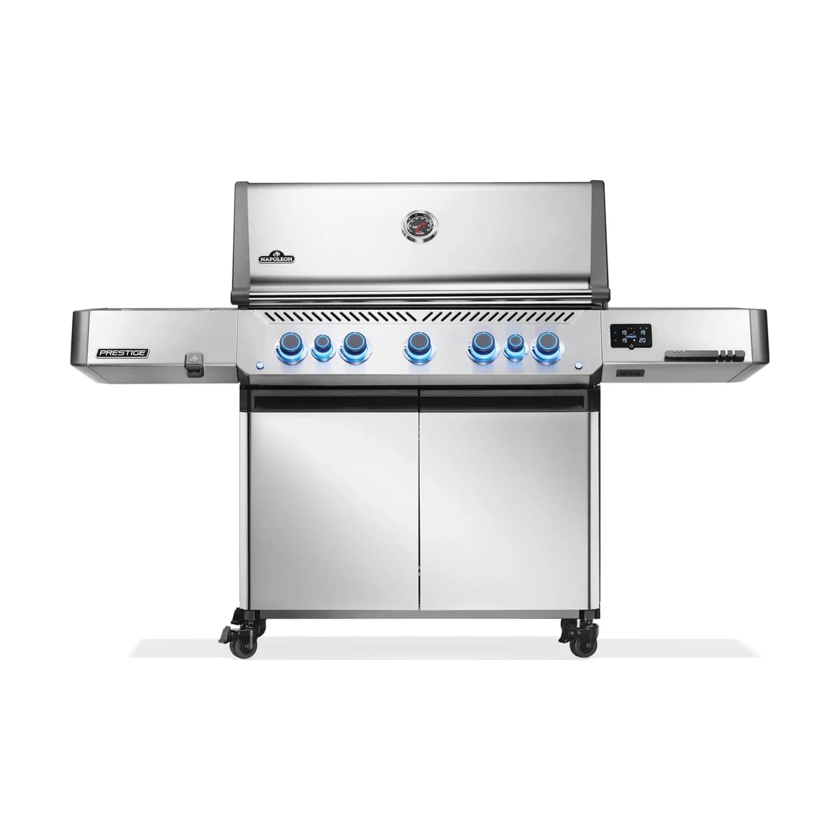 Napoleon Prestige® 665 Connected, Natural Gas Grill with Infrared Side and Rear Burner, Stainless Steel