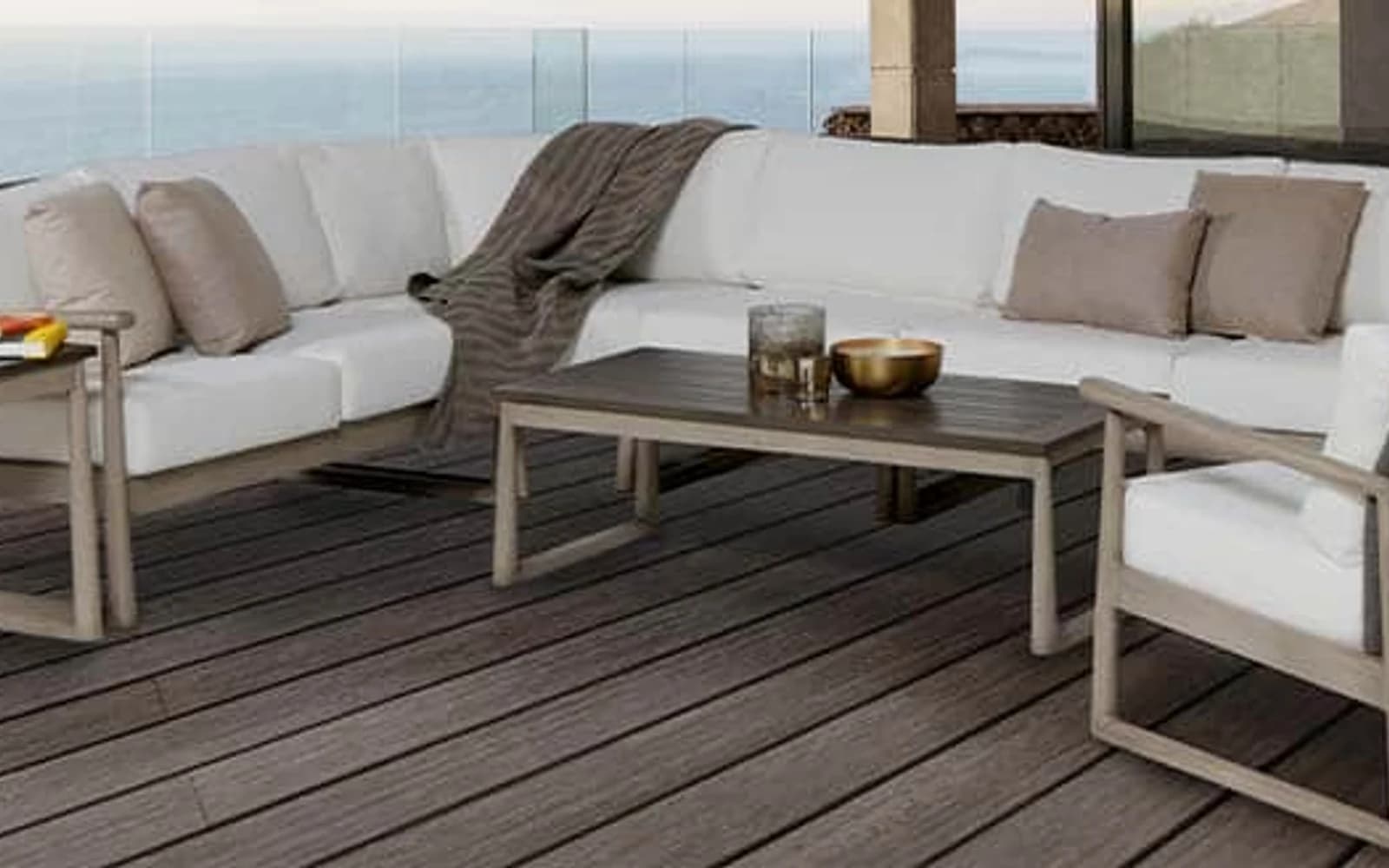 Ratana Park West Collection furniture in a modern Pacific Northwest outdoor living setting.