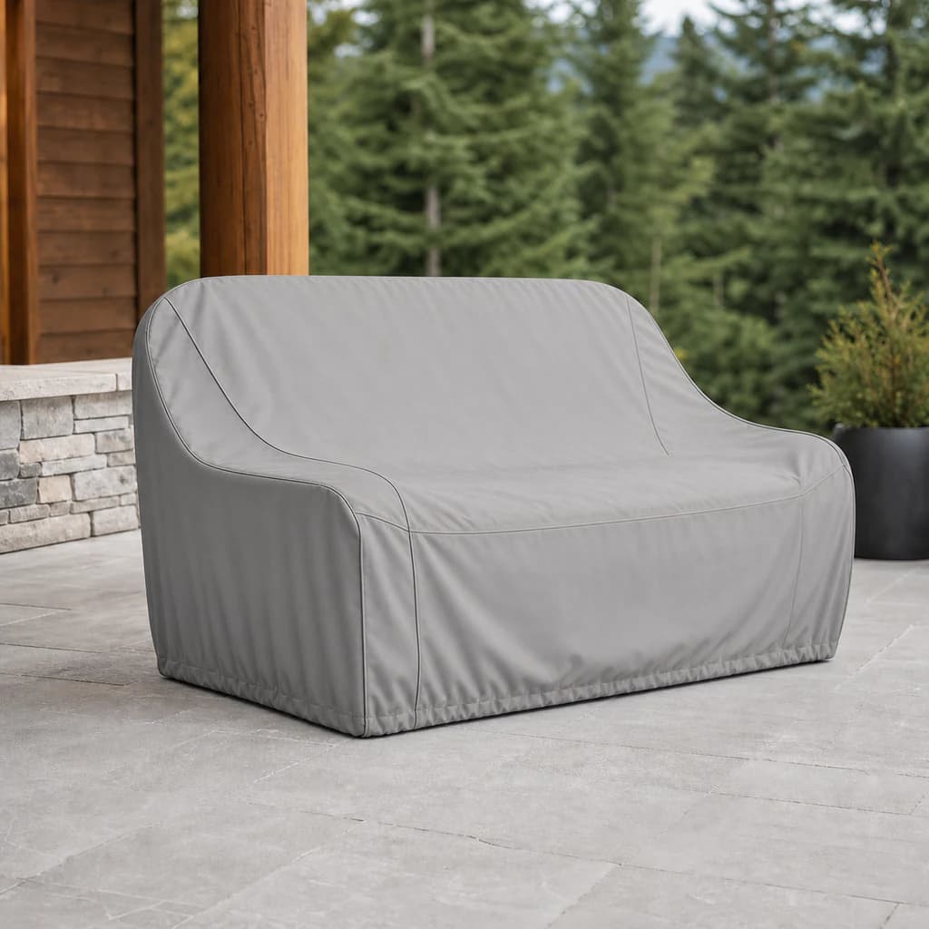 Ratana FN52502-C1 Love/2-seater 1 protective furniture cover on a premium covered patio.