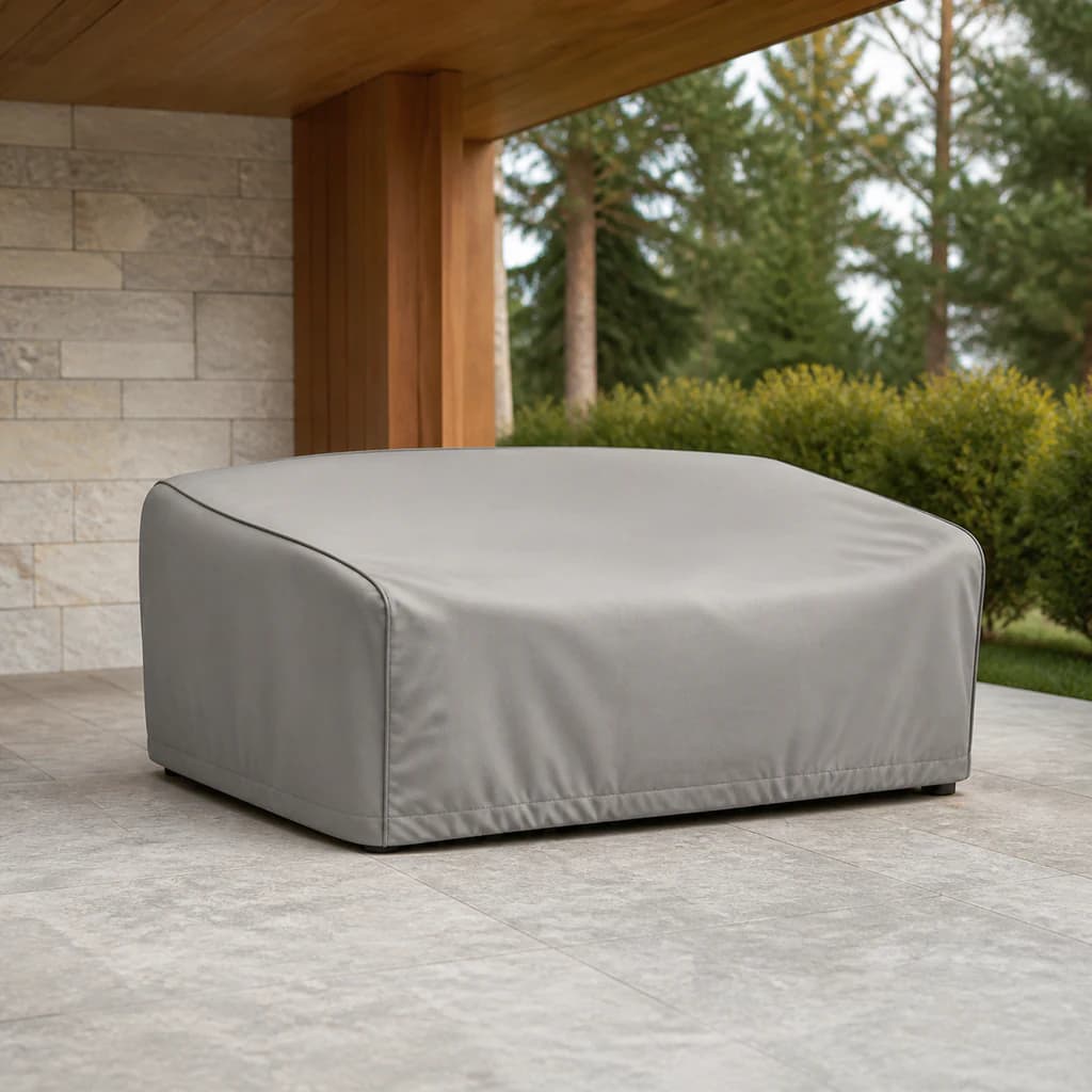Ratana FN52502-C2 Love/2-seater 2 protective furniture cover on a premium covered patio.