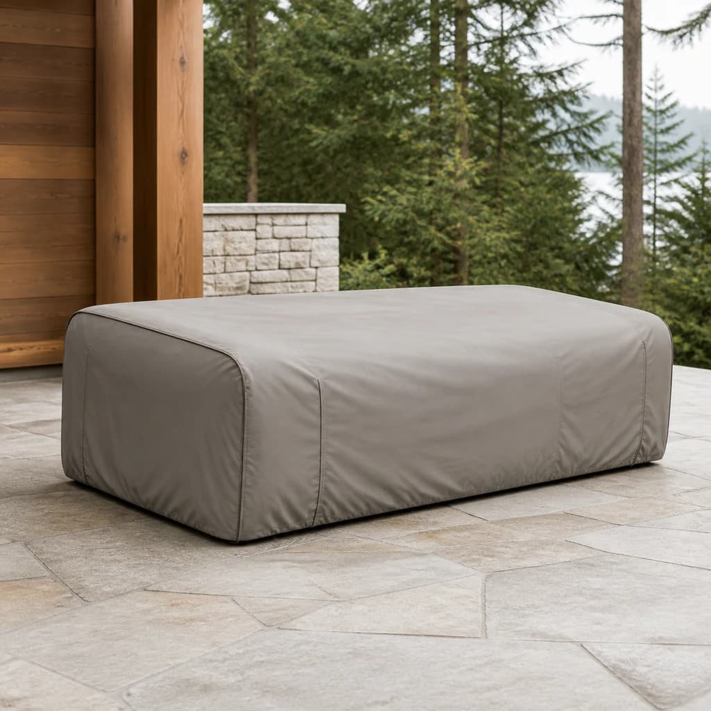 Ratana FN52503-C2 Sofa 2 protective furniture cover on a premium covered patio.