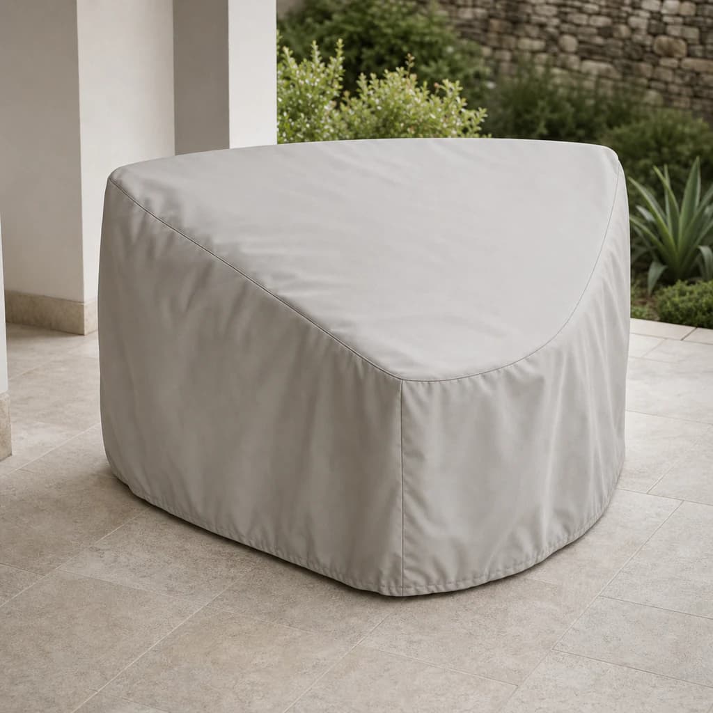 Ratana FN52553-V-C1 Curved Corner 1 protective cover on a premium covered patio.