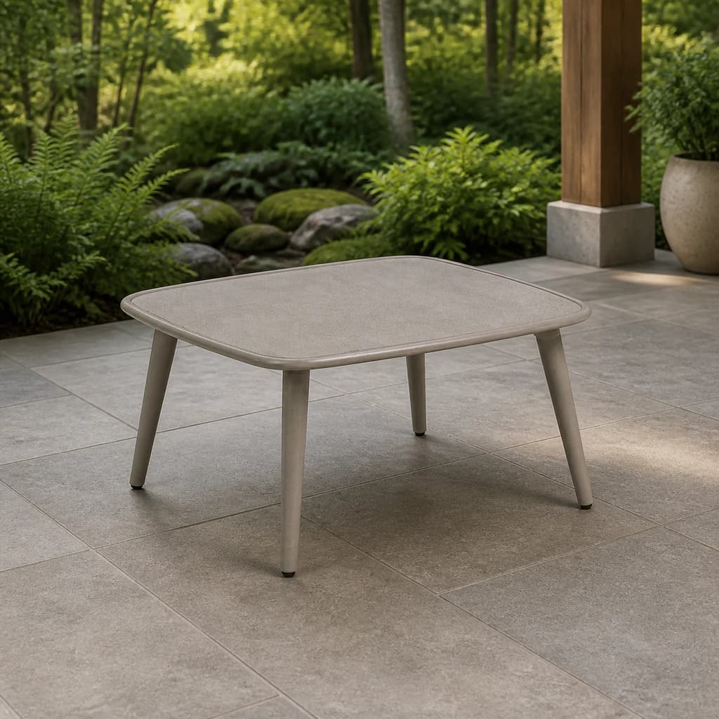 Ratana FN60104-S32 Coconut Grove 32-inch square coffee table on a premium covered patio.
