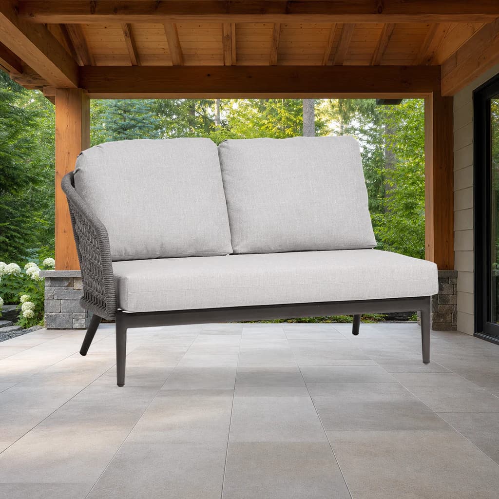 Ratana FN61352-L Poinciana left-arm sectional module on a Pacific Northwest patio.