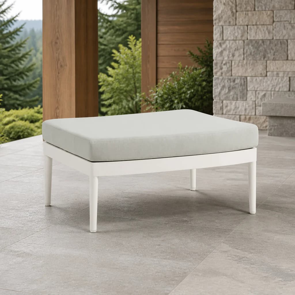 Ratana FN68216 Las Colinas ottoman on a premium Pacific Northwest patio.