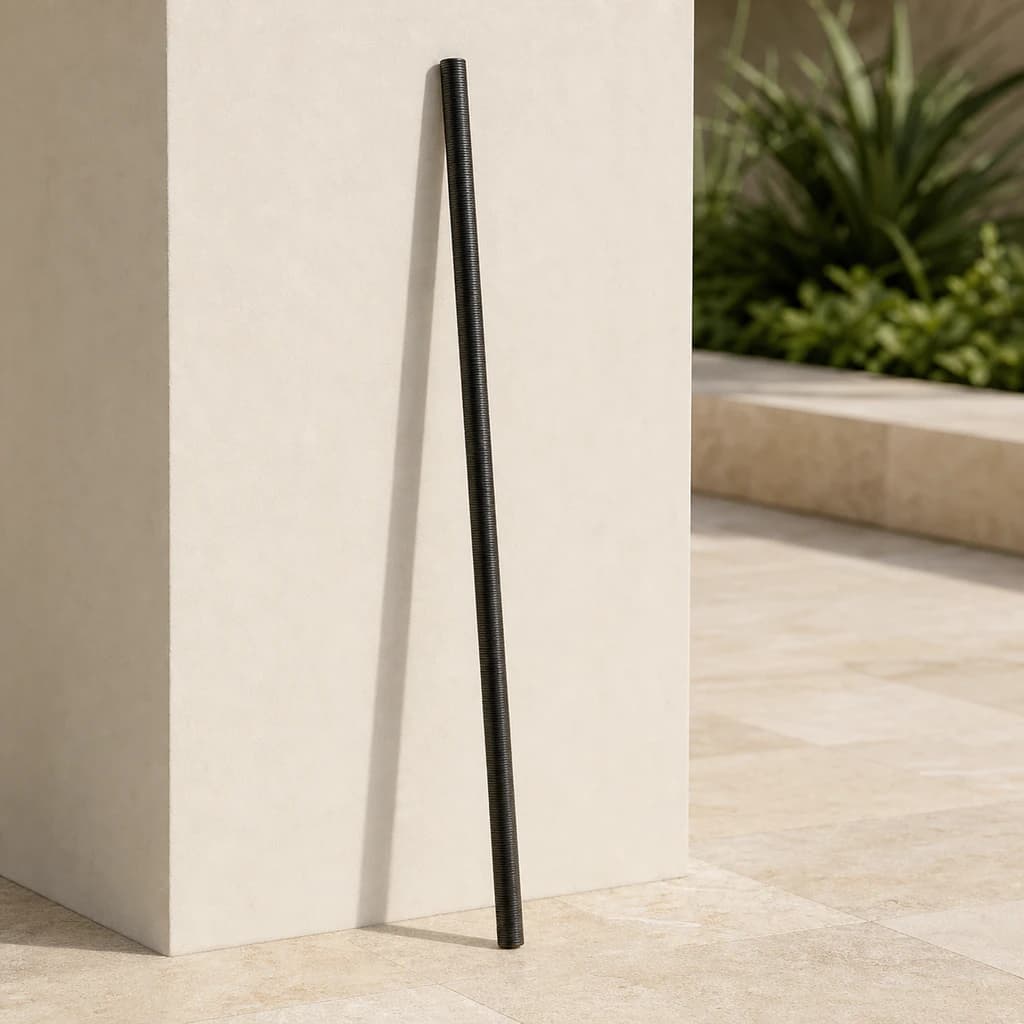 Ratana UM00909POLE dark-bronze 45-inch lower umbrella pole in a premium patio setting.