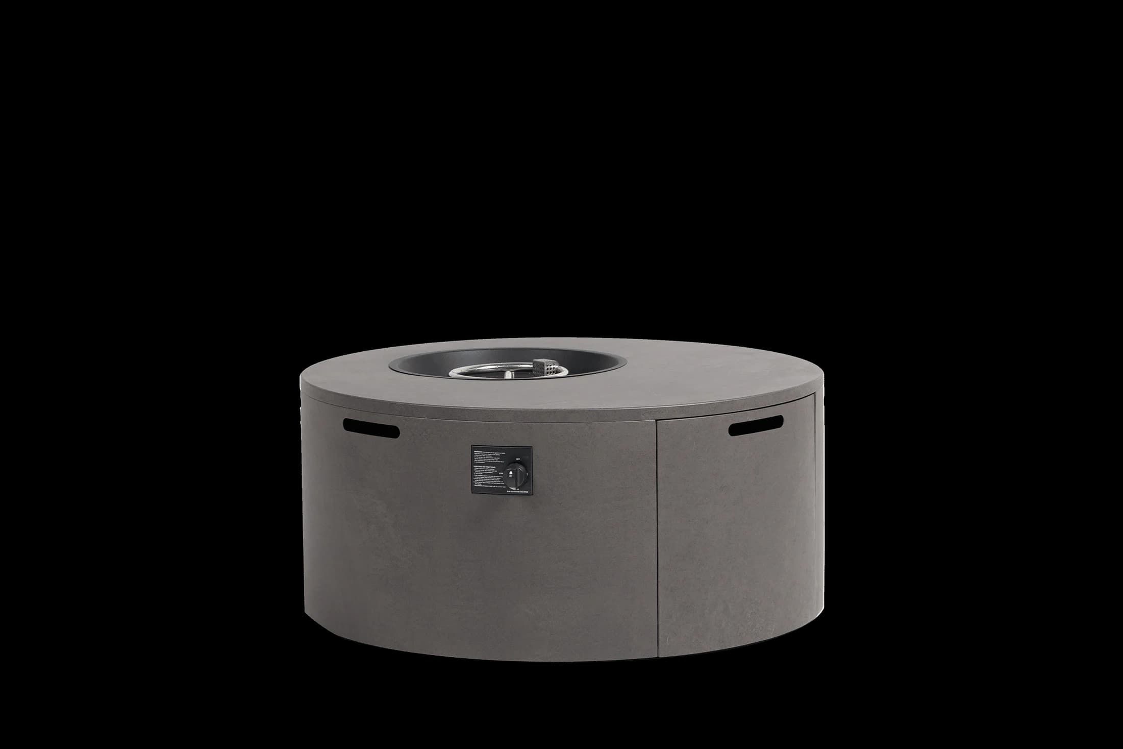 Fiamma D42"xH20.8" Round Fire Pit w/Burner Lid, product view 1