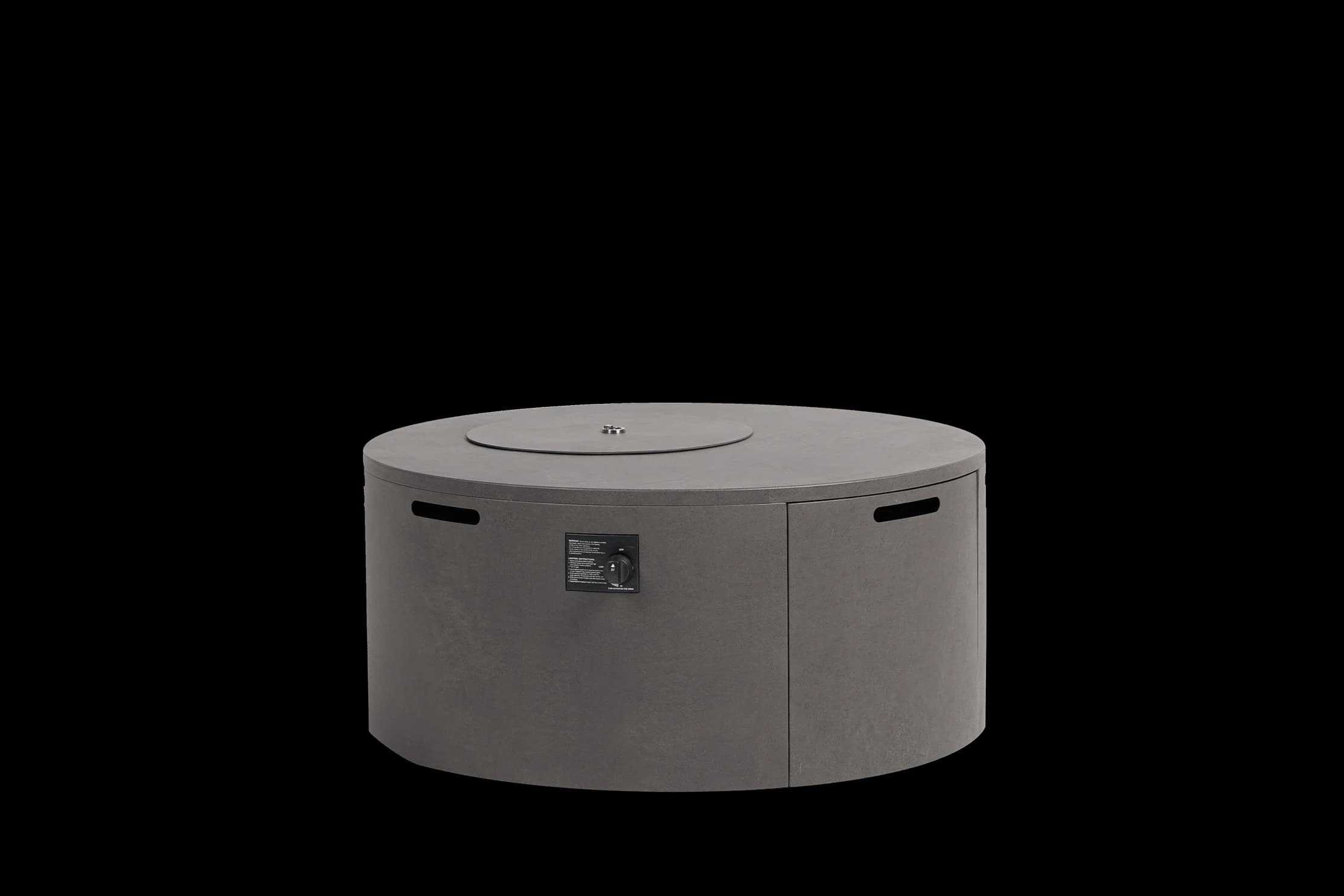 Fiamma D42"xH20.8" Round Fire Pit w/Burner Lid, product view 2