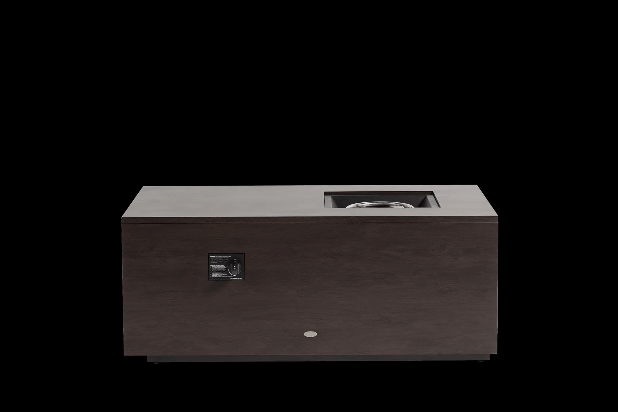 Fiamma 50"x30" Rect Fire Pit w/Burner Lid, product view 3