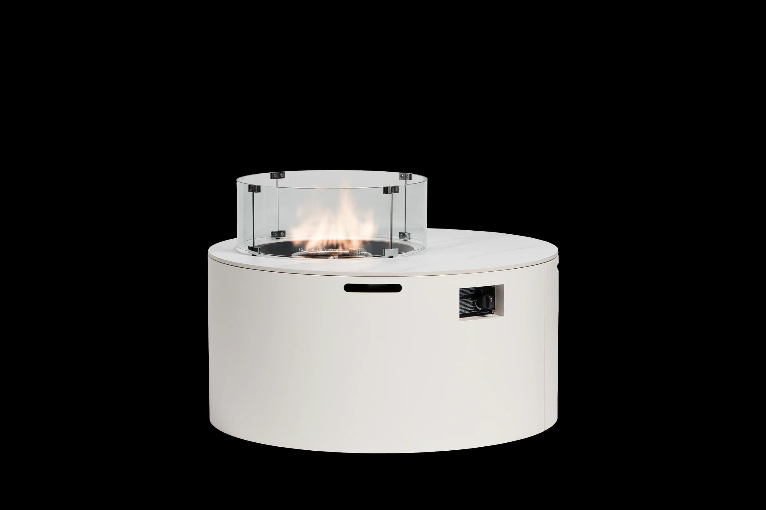 Newbury D42"xH20.8" Round Fire Pit w/Burner Lid, product view 10