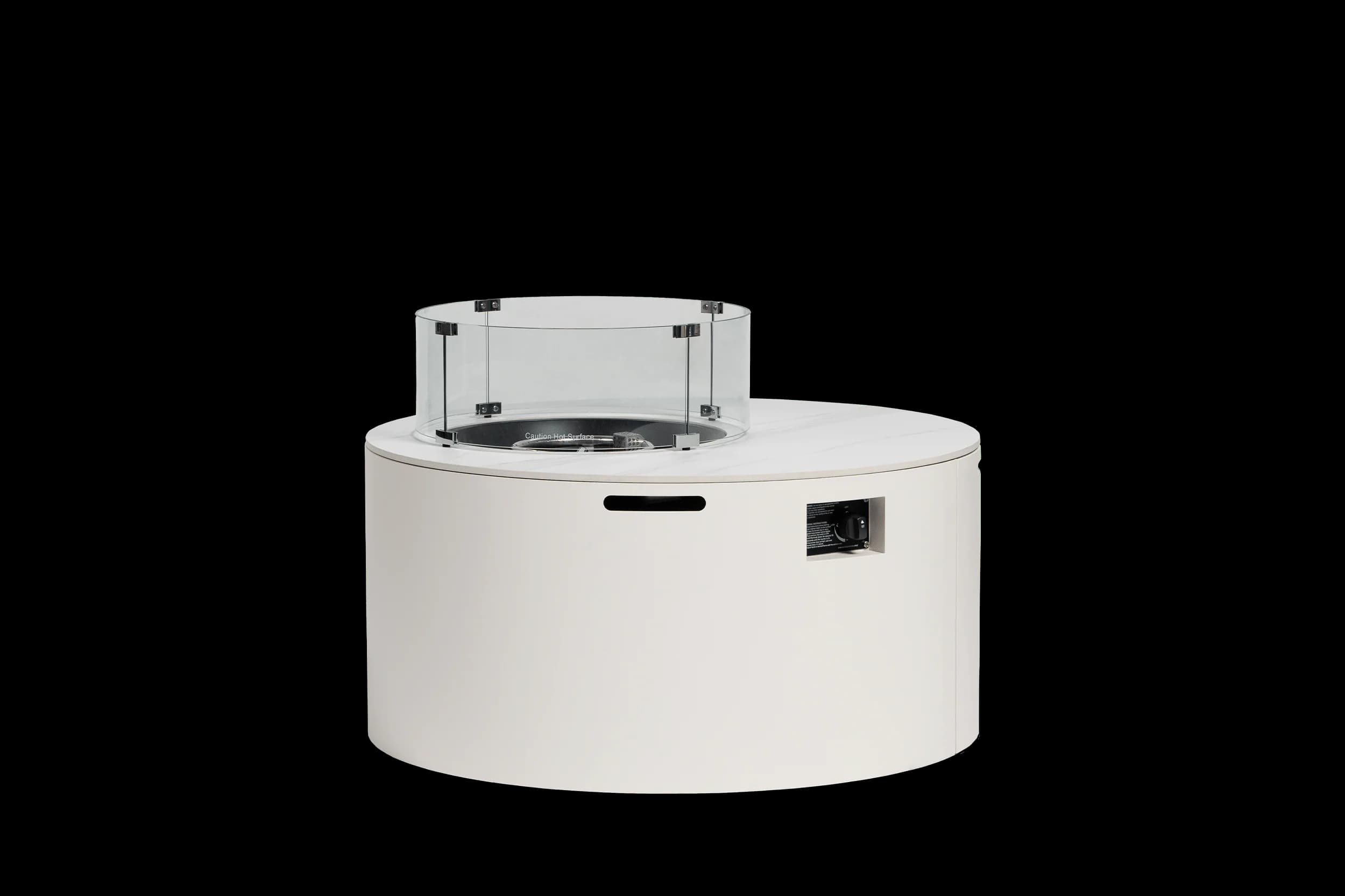 Newbury D42"xH20.8" Round Fire Pit w/Burner Lid, product view 9