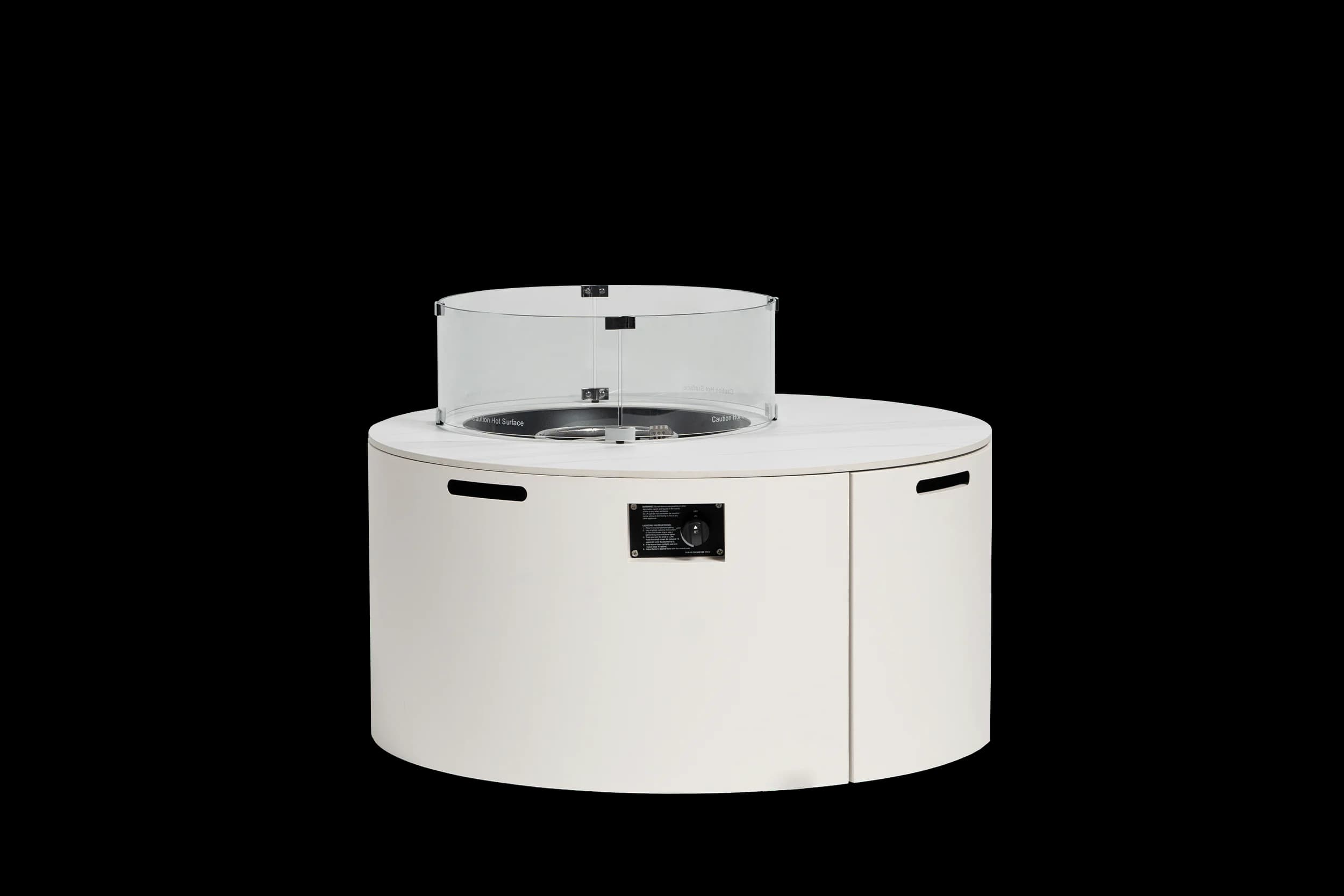 Newbury D42"xH20.8" Round Fire Pit w/Burner Lid, product view 13
