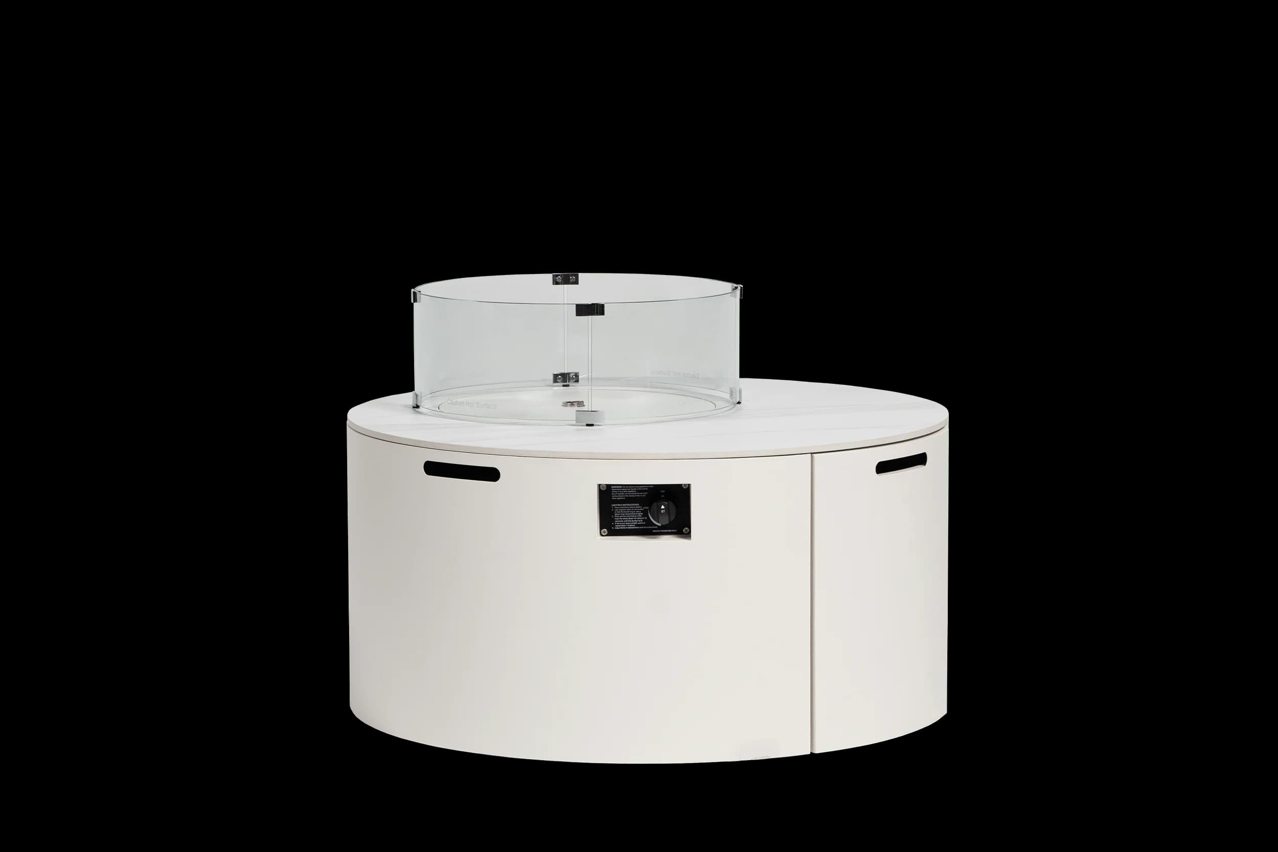 Newbury D42"xH20.8" Round Fire Pit w/Burner Lid, product view 12