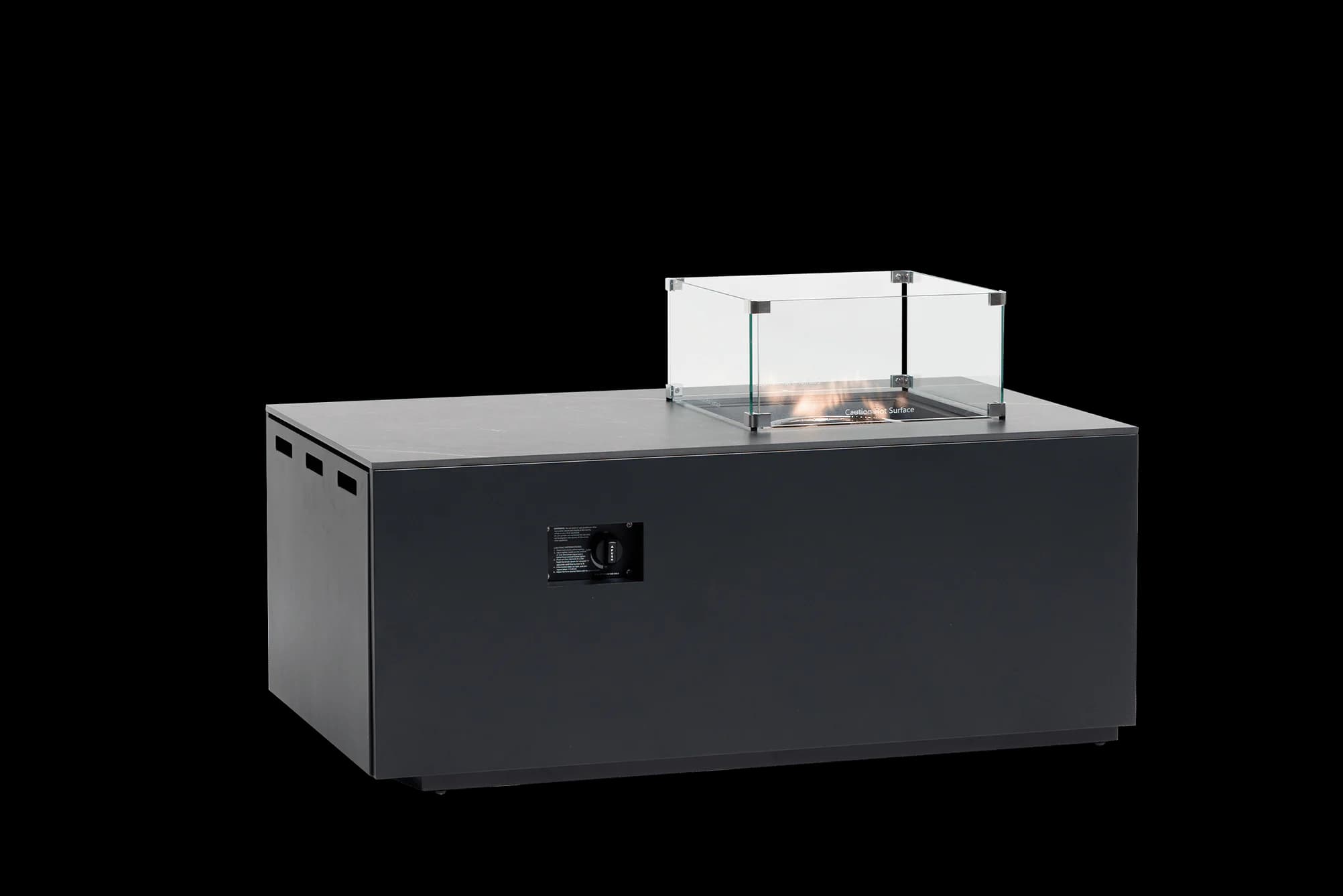 Newbury 50"x30"x20" Rect Fire Pit w/Burner Lid W50"xD30"xH20", product view 3