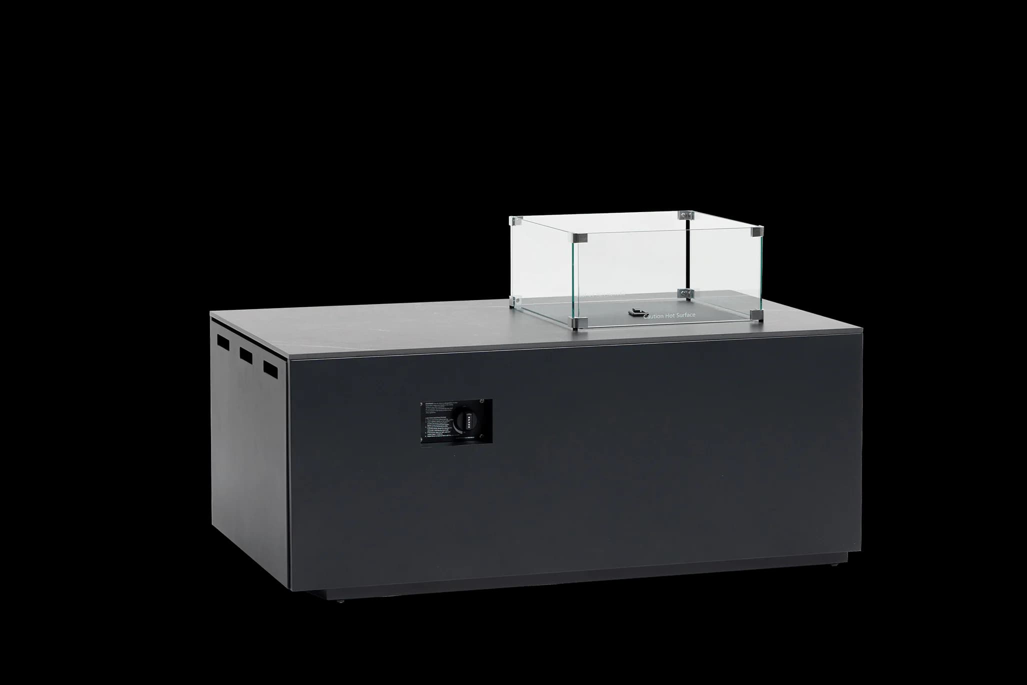 Newbury 50"x30"x20" Rect Fire Pit w/Burner Lid W50"xD30"xH20", product view 1