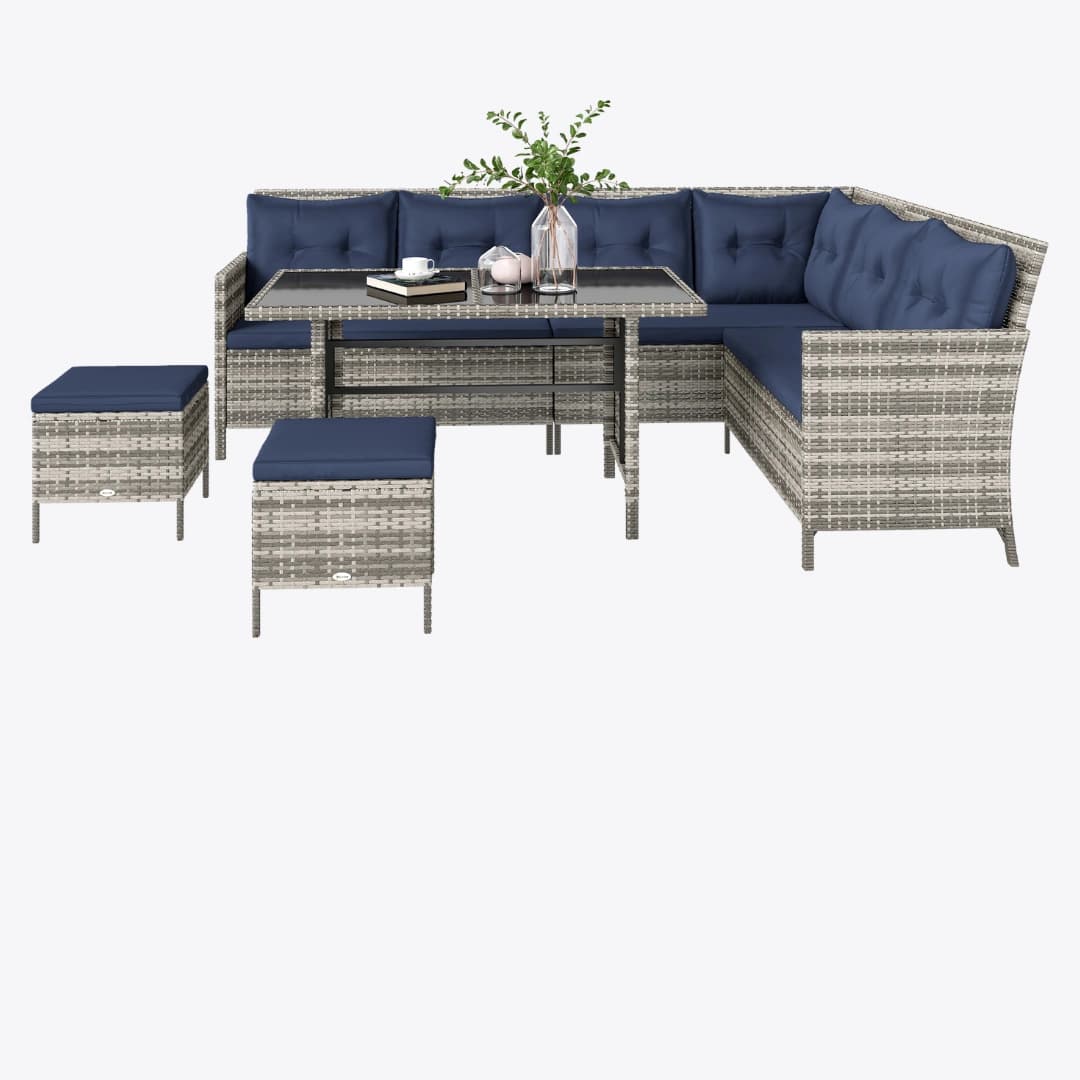 Outdoor living backyard setup