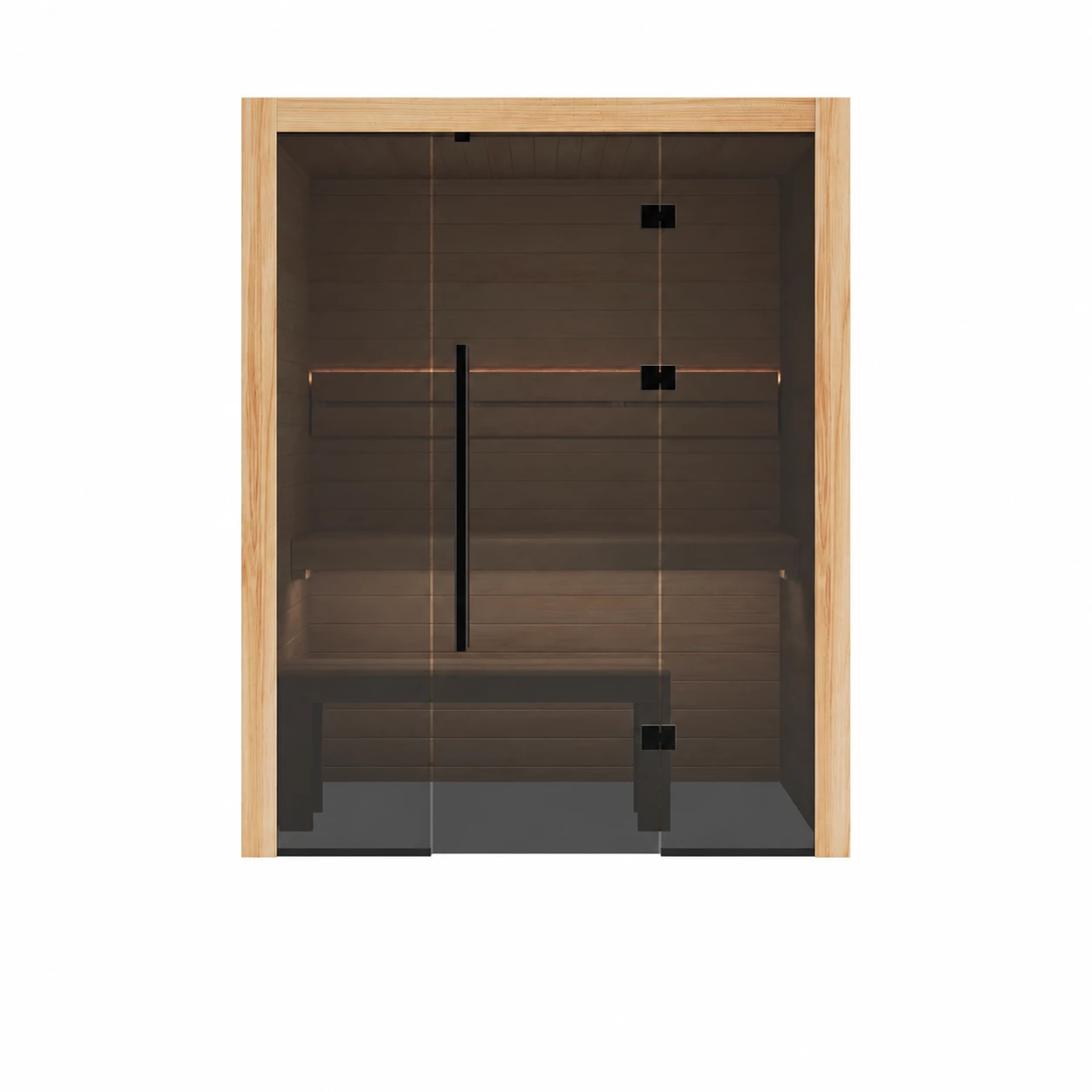 Hekla Traditional 160 two-to-three-person sauna in Scandi finish