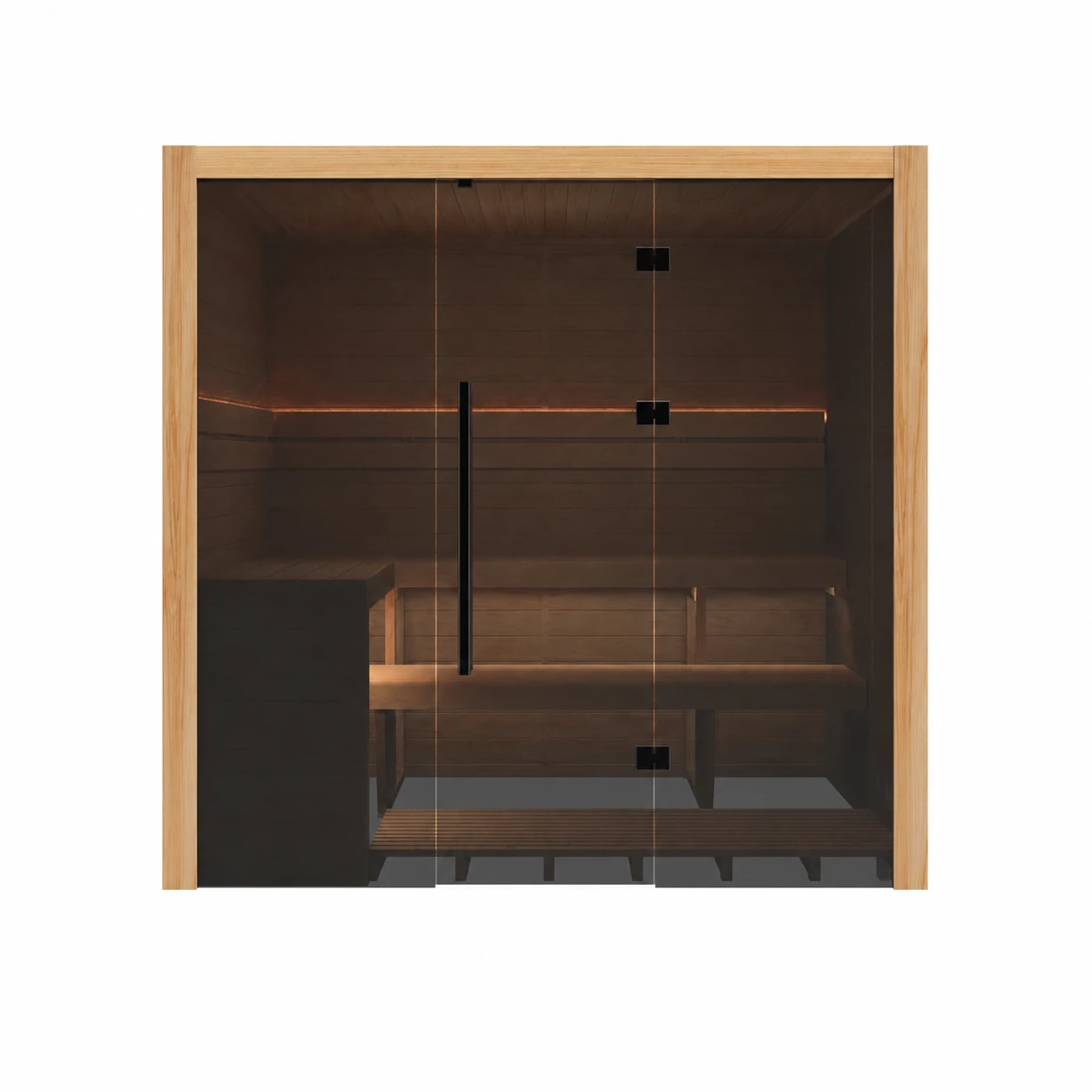 Hekla Traditional 210 three-to-four-person sauna in Scandi finish