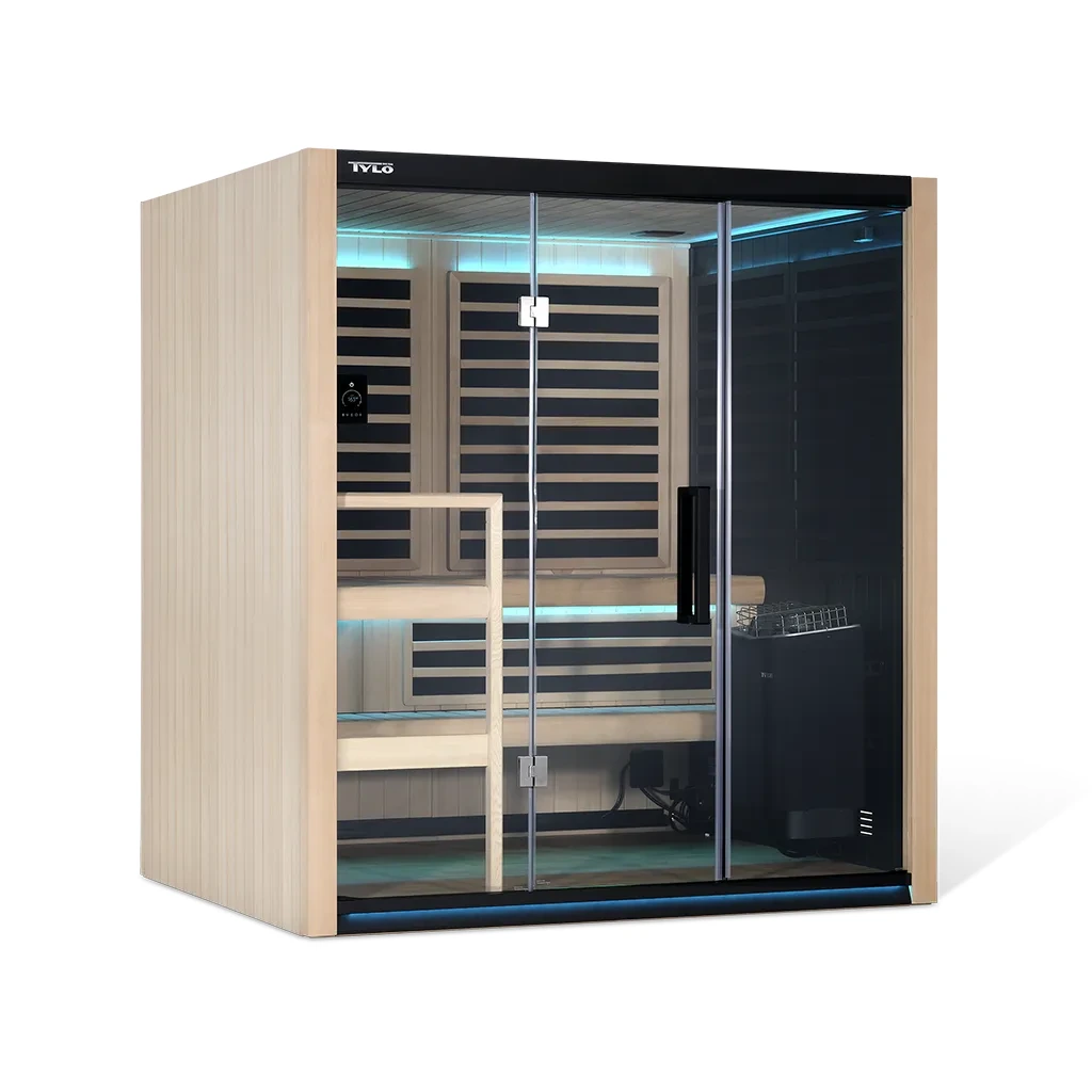 Tylö Kiruna Hybrid 3 clear Hemlock hybrid sauna