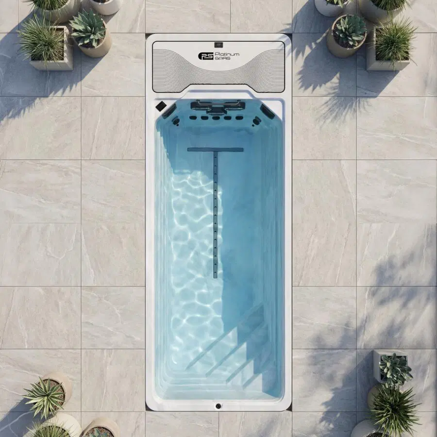 Platinum Spas Atlas Mini Pool installed in a premium outdoor setting