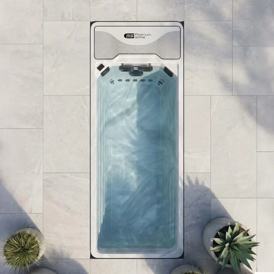 Platinum Spas Hades Mini Pool installed in a premium outdoor setting