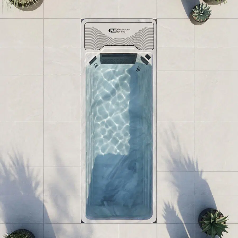 Platinum Spas Hades Pro Mini Pool installed in a premium outdoor setting