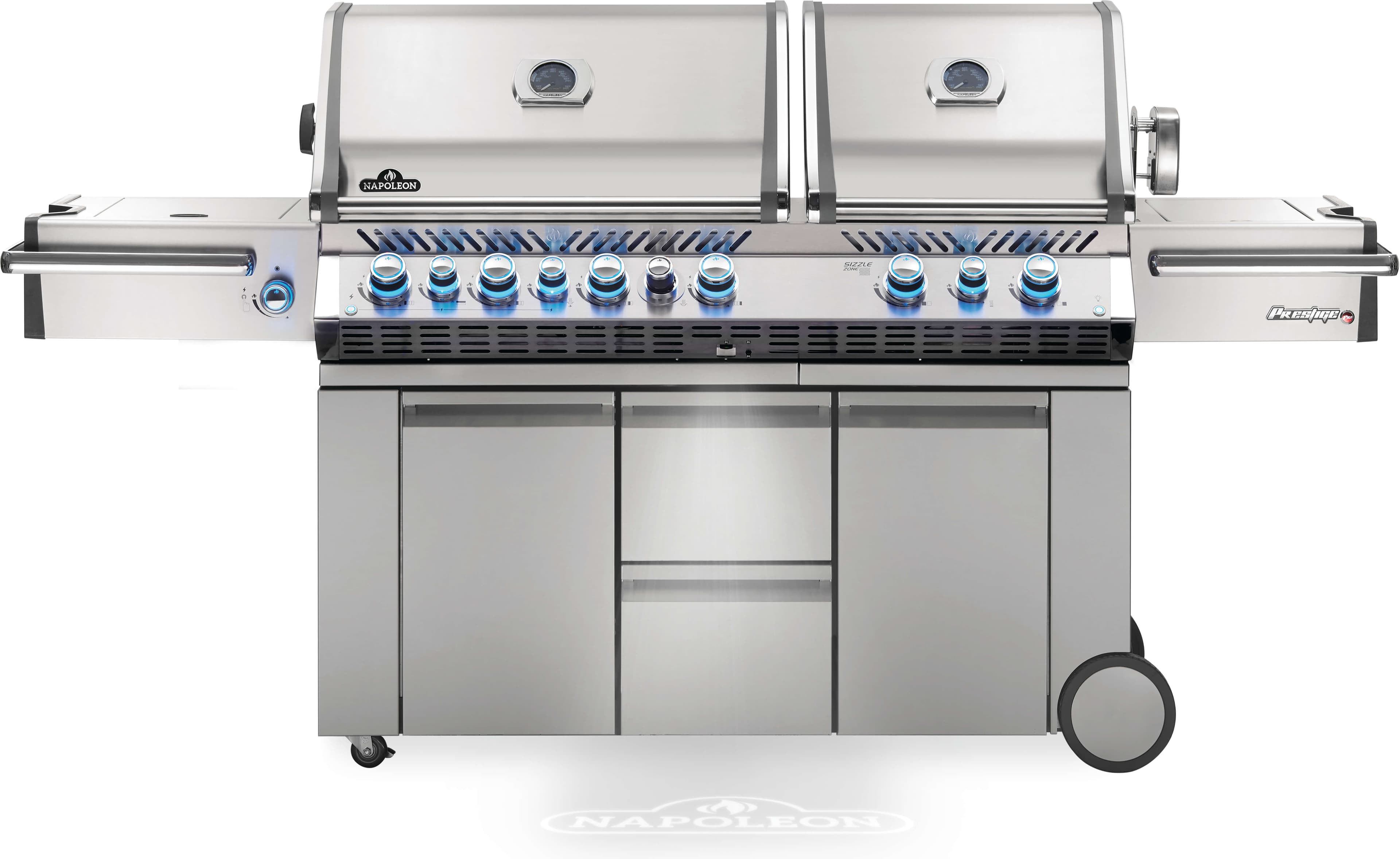 Napoleon Classic Prestige® PRO 825 Natural Gas Grill with Power Side Burner and Infrared Rear & Bottom Burners, Stainless Steel