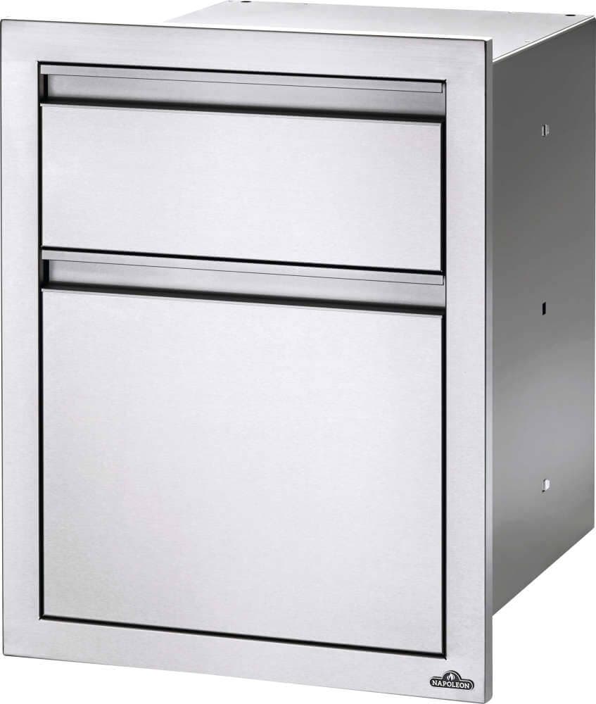 Gallery Image 0 - 18 x 24 inch Double Drawer: Waste Bin