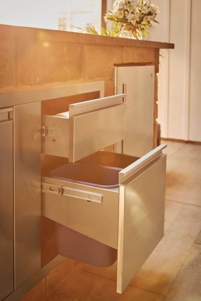 42" X 24" Large Door & Waste Bin Drawer dimensions