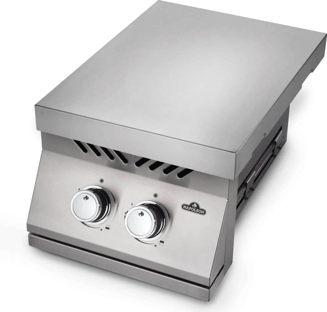 Built-in 500 Series Inline Dual Range Top Burner, Stainless Steel Cover dimensions