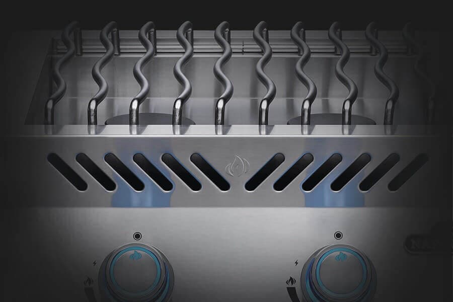Built-In 700 Series 18" Dual Range Top Burner Natural Gas, Stainless Steel dimensions