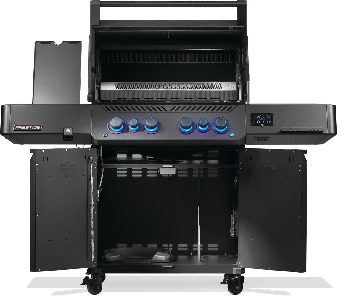 Phantom Prestige® 500 Connected, Propane Gas Grill with Infrared Side and Rear Burner, Matte Black dimensions