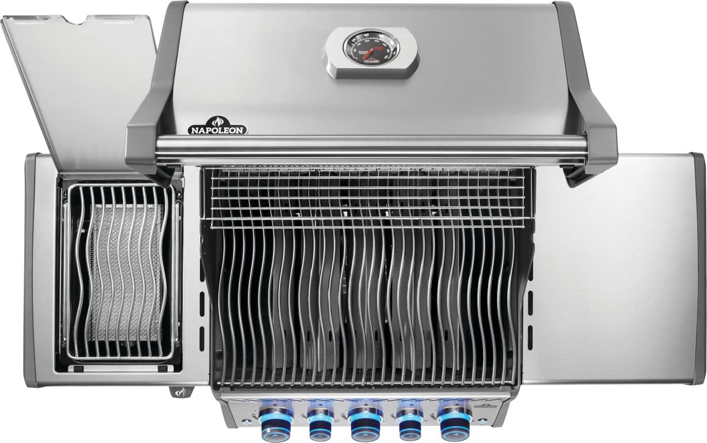 Rogue® PRO-S 425 Propane Gas Grill with Infrared Side and Rear Burners, Stainless Steel dimensions